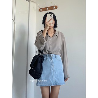 Áo sơ mi chất voan mịn (Hàng sẵn/ảnh thật/18again)