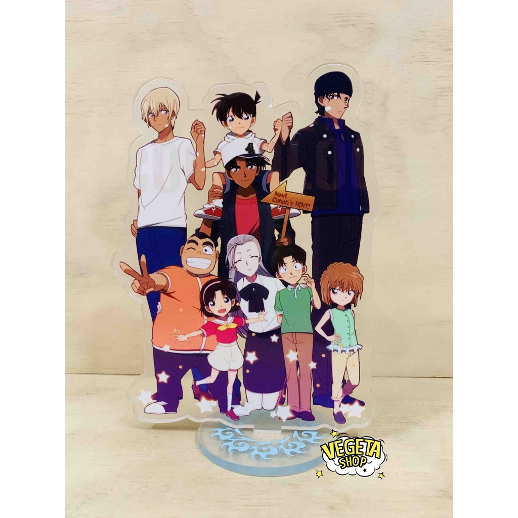 Mô Hình Tượng Standee Acrylic Mica 2 mặt - Conan Shinichi Kaito Kid Haibara Kogoro Ran Hattori Agasa Akai Shuichi Amuro