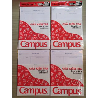 Giấy kiểm tra cấp 1 Campus(15 tờ đôi)