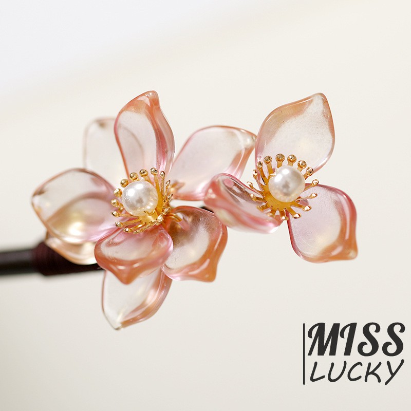 Trâm Cài Tóc Hình Hoa Đính Đá Sang Trọng Dành Cho Nữ