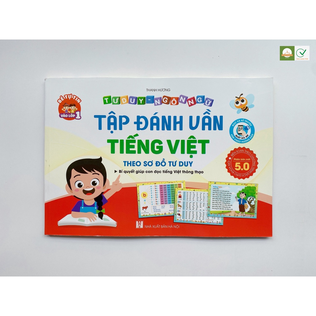 Sách - Tập Đánh Vần Tiếng Việt Phiên Bản Mới 5.0 Kèm File Đọc Và Video Hướng Dẫn Cách Ghép Vần