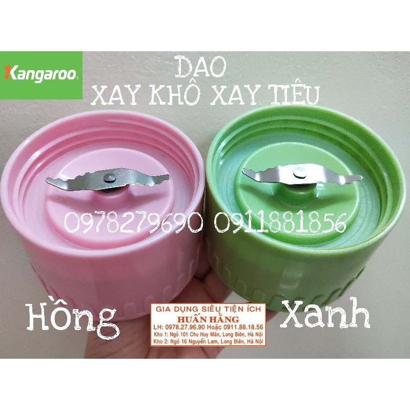 (LINH KIỆN CHÍNH HÃNG ĐẸP)ZOĂNG CAO SU VÀ DAO XAY MÁY XAY SINH TỐ KANGAROO CÁC MÃ KG302 KG304 KG305