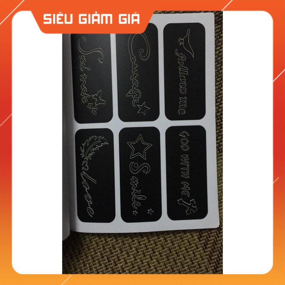 quyển 200 hình xăm tattoo mini hàng có sẵn