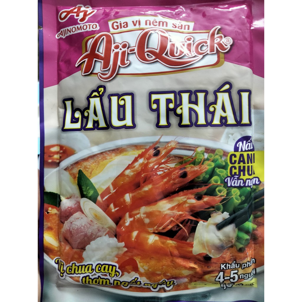 Gia vị nấu lẩu Thái AjiQuick, gói 50g (date luôn mới)