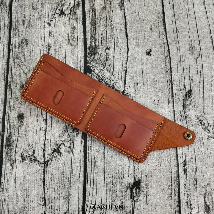 [Real Leather] Ví nvíam mini da bò handmade - Zachi