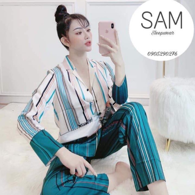 ❤️ HÓT SALE MỖI NGÀY❤️ Bộ ngủ pijama lụa cao cấp -100% là lụa nói không với phi bóng