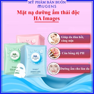 Mặt nạ giấy dưỡng trắng da mụn cấp ẩm thải độc HA Images hàng nội địa   Lylyga  CS25