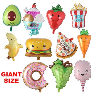 Hoạt Hình Bong Bóng Bơm Hơi Hình Bánh Hamburger / Bắp Rang Bơm Hơi Dùng Trang Trí Tiệc Sinh Nhật