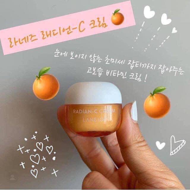 KEM TRẮNG DA LANEIGE RADIAN C CAM MINI 10ml | BigBuy360 - bigbuy360.vn
