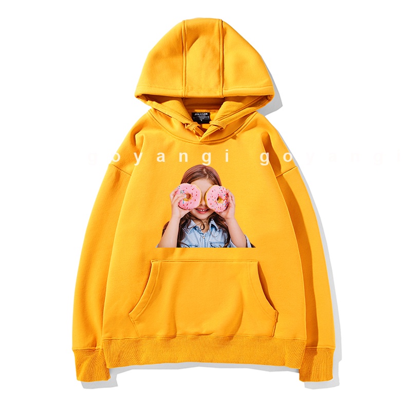 Áo Hoodie GYG Unisex Donut Girl Form Rộng Oversize Phong Cách Hàn Quốc