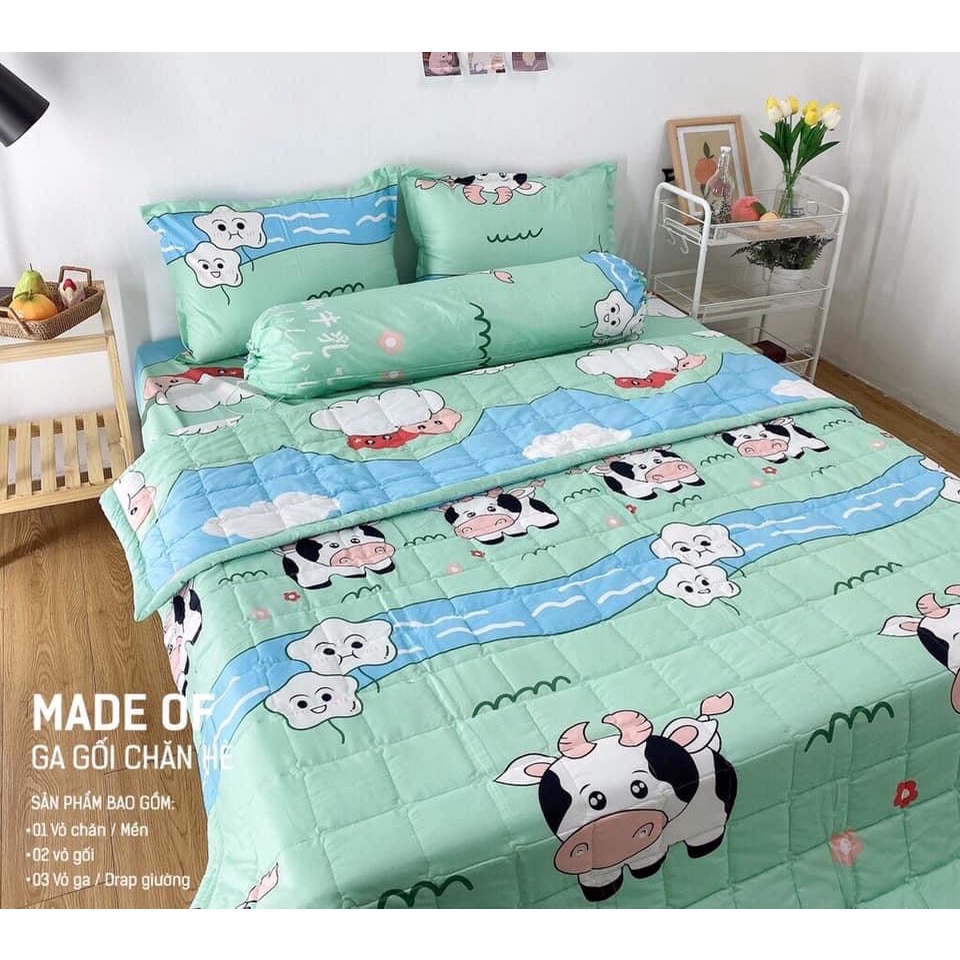 Ga trải giường poly cotton mẫu lợn hồng | BigBuy360 - bigbuy360.vn