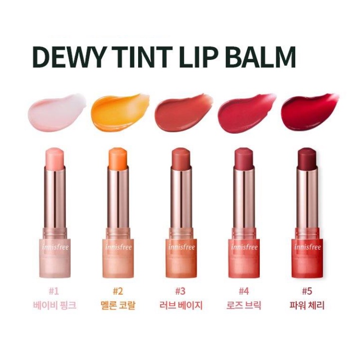 Son dưỡng innisfree Dewy Tint Lip Balm (đủ 5 màu)