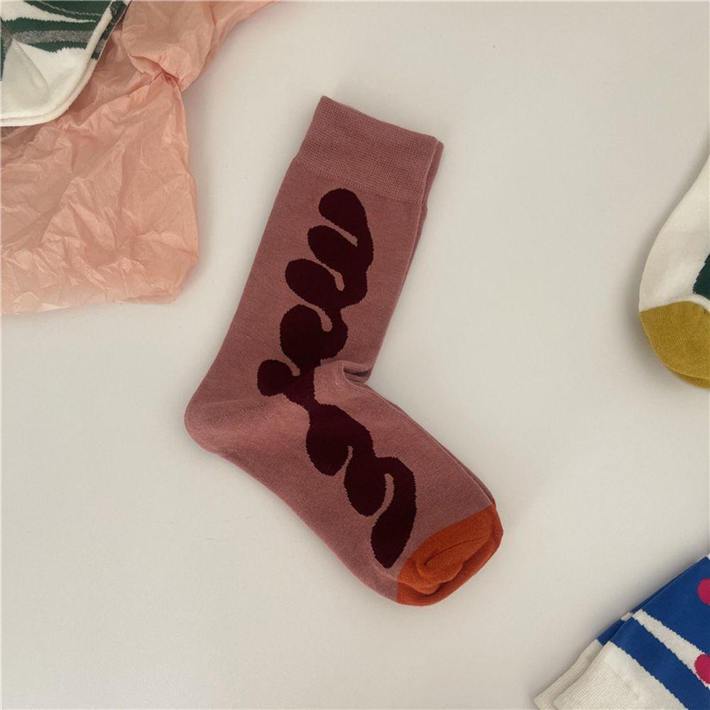 Vớ Cotton Họa Tiết Graffiti Phong Cách Harajuku Dễ Thương Cho Nữ