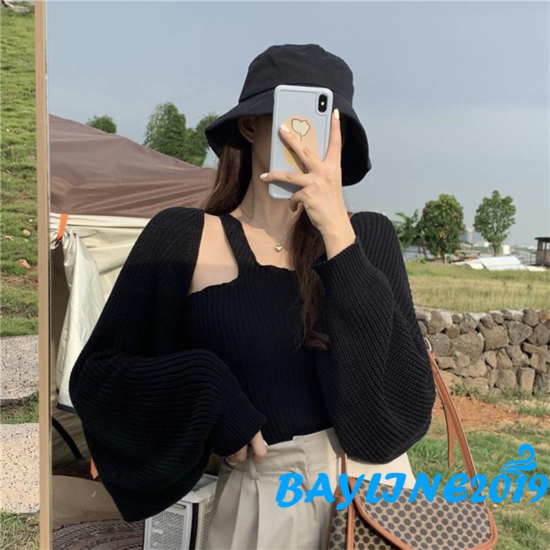 Áo Khoác Cardigan Dệt Kim Tay Dài Thời Trang Cho Nữ
