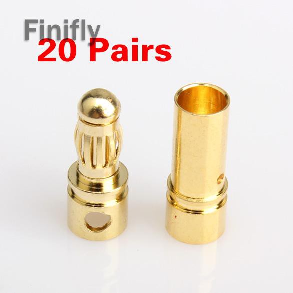 RC Giắc Cắm Chuối Mạ Vàng Finifly 40x 3.5mm