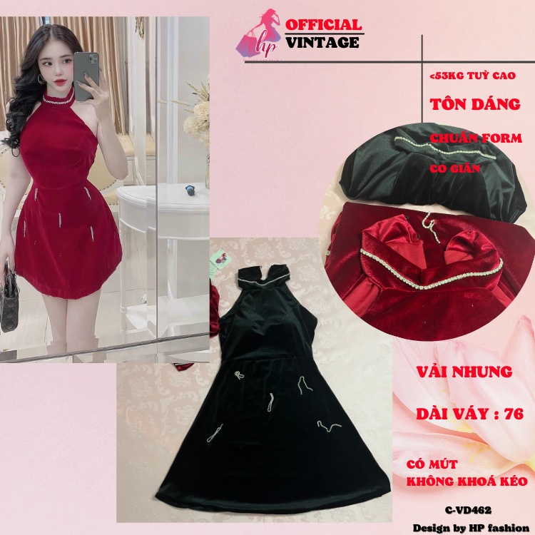 Đầm yếm dự tiệc body, váy dáng ngắn đính ngọc đá sang chảnh tôn dáng dự tiệc màu đen VD462