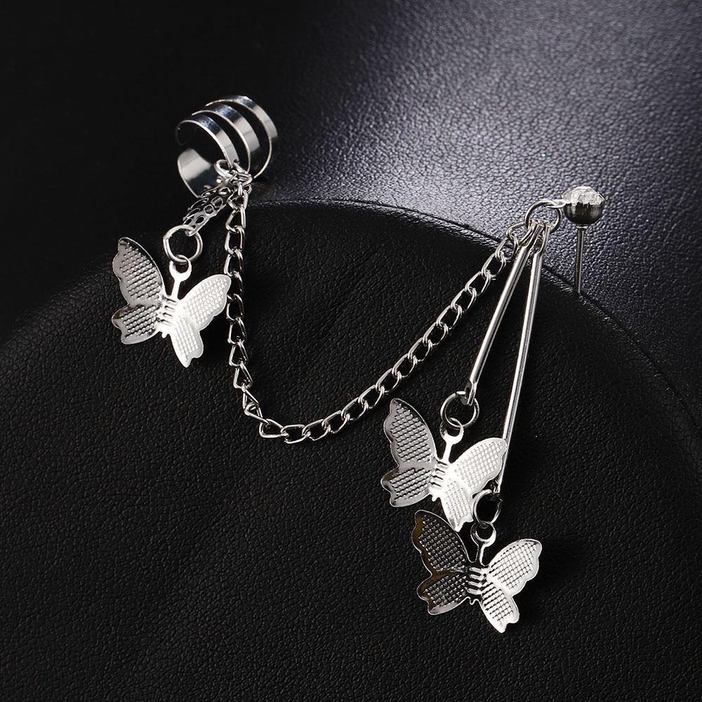 Khuyên kẹp tai hình bướm phong cách cá tính thời trang cho nữ