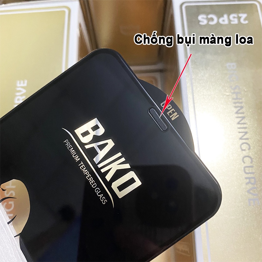 Kính Cường lực KingKong BAIKO full màn iphone 6/ 6s/ 7/ 8 plus/ x/ xs/ 11/ 12/ 13/ 14 promax