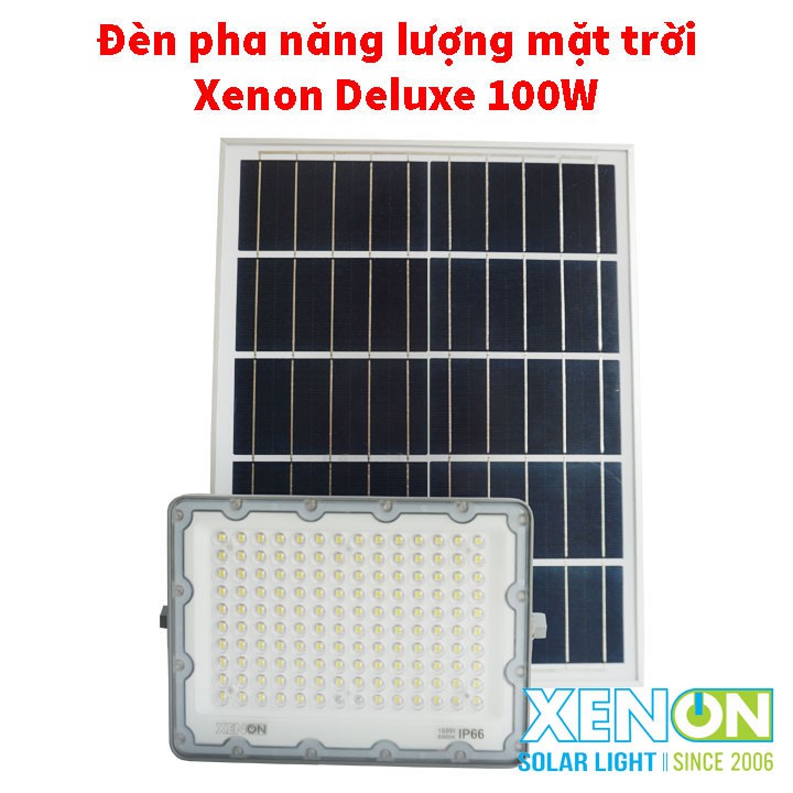 Đèn pha năng lượng mặt trời Xenon Deluxe cao cấp chính hãng DL03-100W