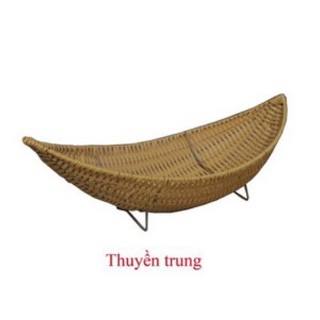 khay thuyền nhựa giả mây