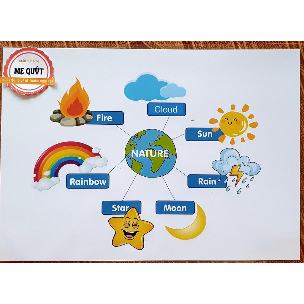 Mind Map Sơ Đồ Tư Duy - Giúp Bé Phát Triển Tư Duy Nhanh Nhạy - ÉP PLASTIC Bền Chắc Chắn
