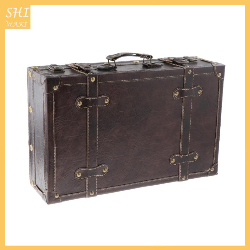 Hộp gỗ kiểu vali có dây hợp thời trang dành cho nam và nữ