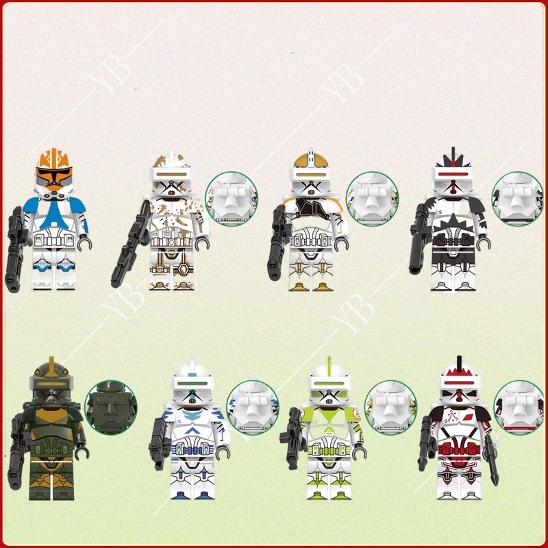 Clone Soldier Series Đồ chơi khối xây dựng dành cho trẻ em Minifigures nano toy