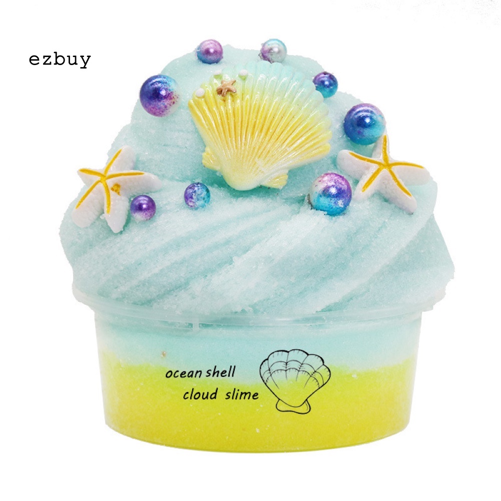 Đồ Chơi Slime Mềm 60ml Hình Vỏ Sò / Đại Dương Giúp Giảm Căng Thẳng Cho Bé