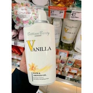 (MadeInGermany) Sữa Tắm và dưỡng thể Bettina Barty hương Vanilla dưỡng ẩm làm trắng da 500ml