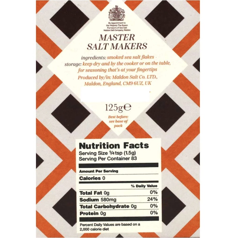 MUỐI BIỂN VỊ XÔNG KHÓI - THƯƠNG HIỆU ANH TỪ 1882 Maldon Smoked Sea Salt, Flaky Crystals, 125g (4.4 oz)