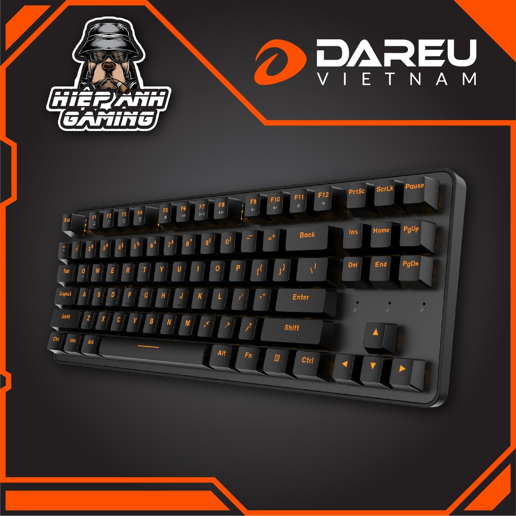 Bàn phím cơ không dây giá rẻ Dareu EK807G | BLACK - 87 phím