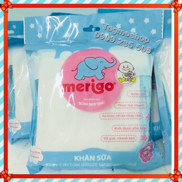 Bông Bạch Tuyết - Khăn xô baby Loại mới - 30x30cm - 2 lớp