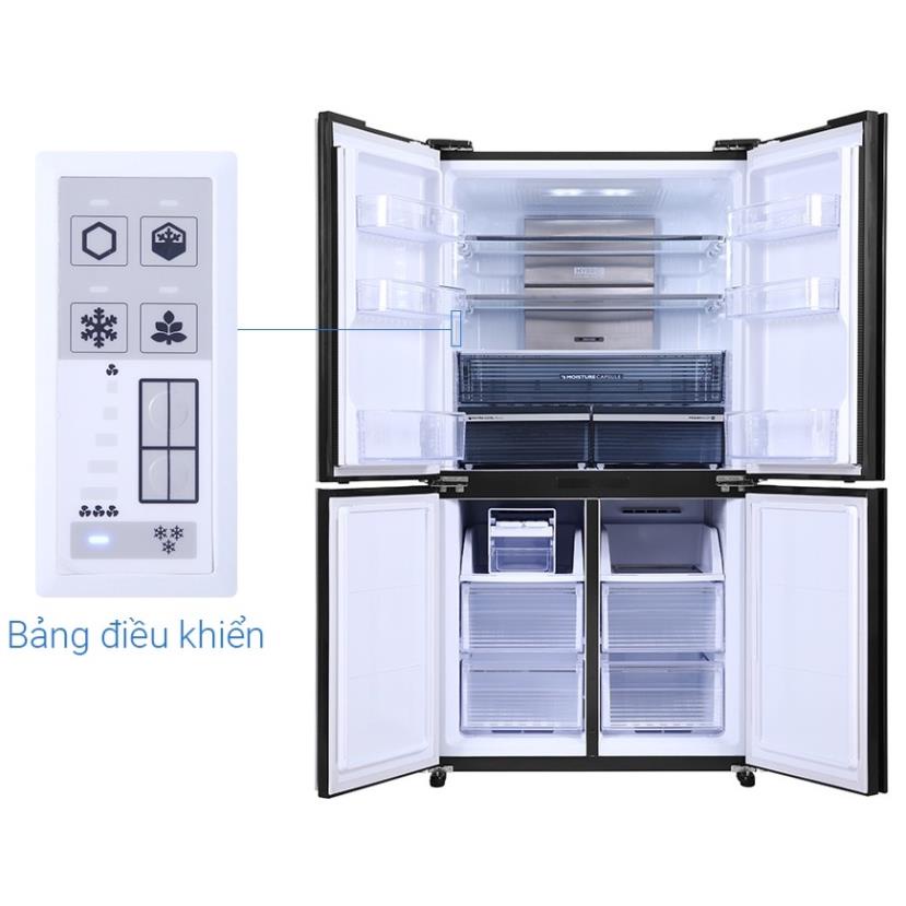 Tủ lạnh Sharp 4 cánh Inverter 572 lít SJ-FX640V-SL