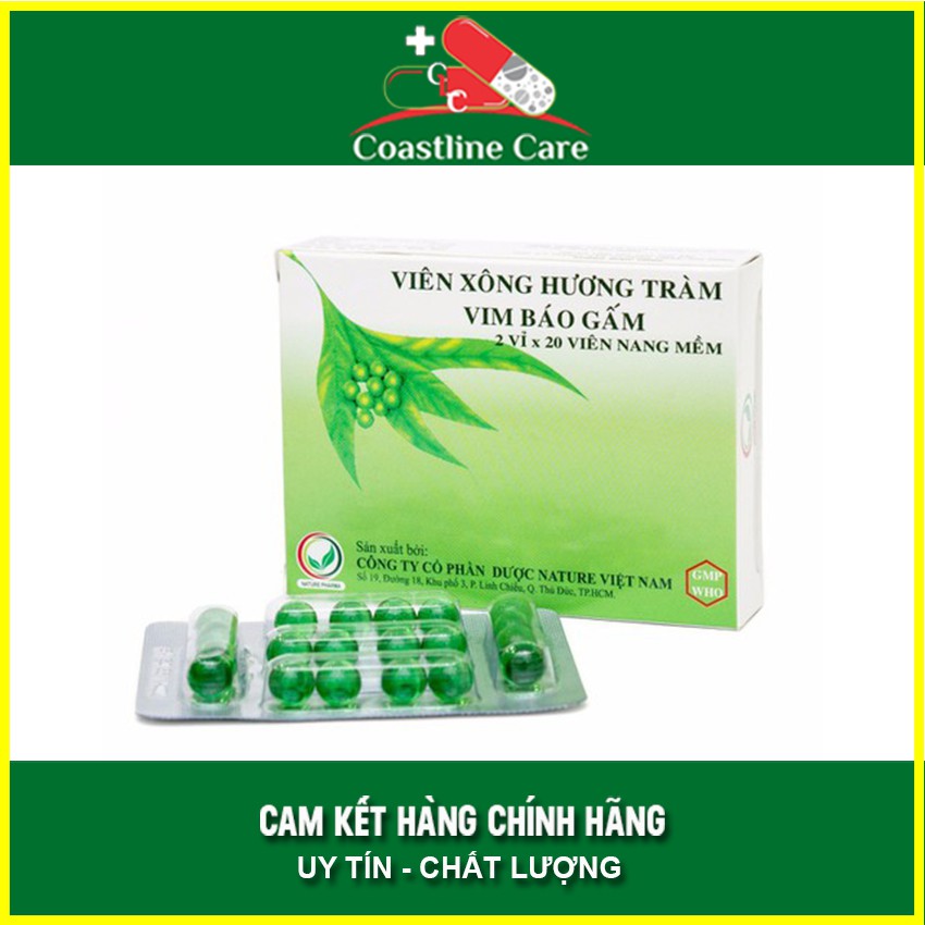 Viên Xông Hương Tràm Vim Báo Gấm - Coastlinecare Pharmacy