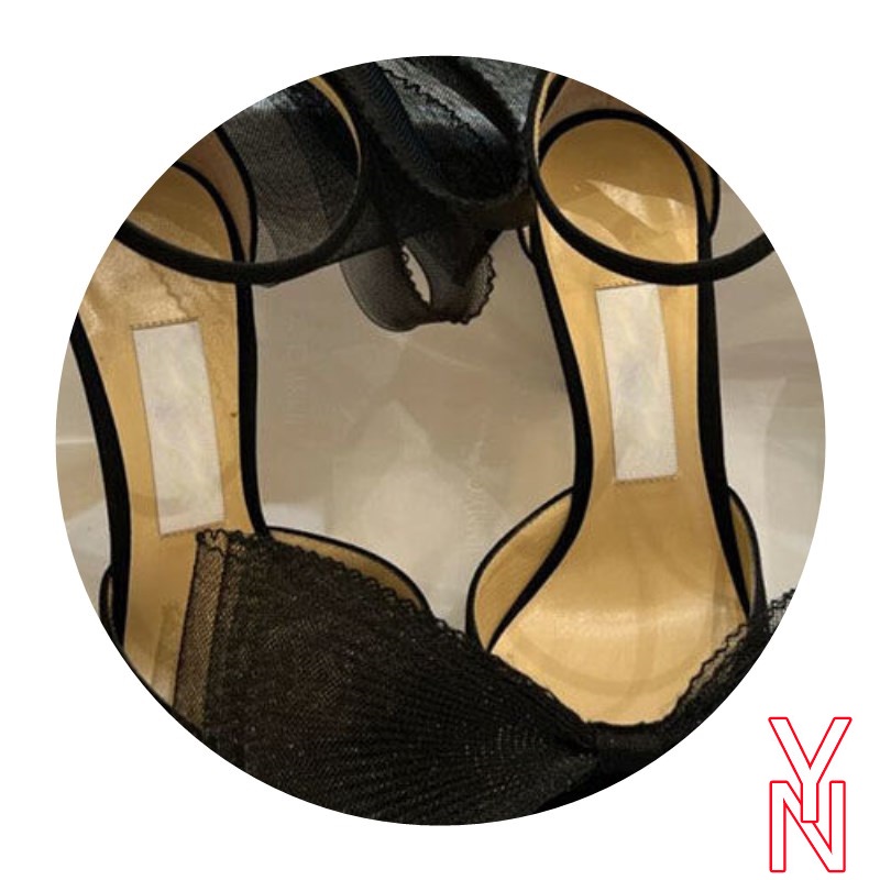 Giày Cao Gót Mũi Nhọn Đính Nơ Màu Đen Thời Trang Xuân Quyến Rũ Dành Cho Nữ 2022