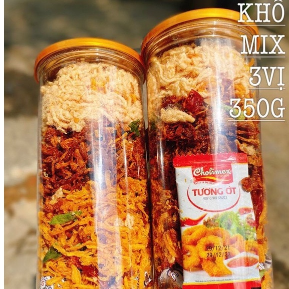 Khô mix 3 vị - hũ 1 kg