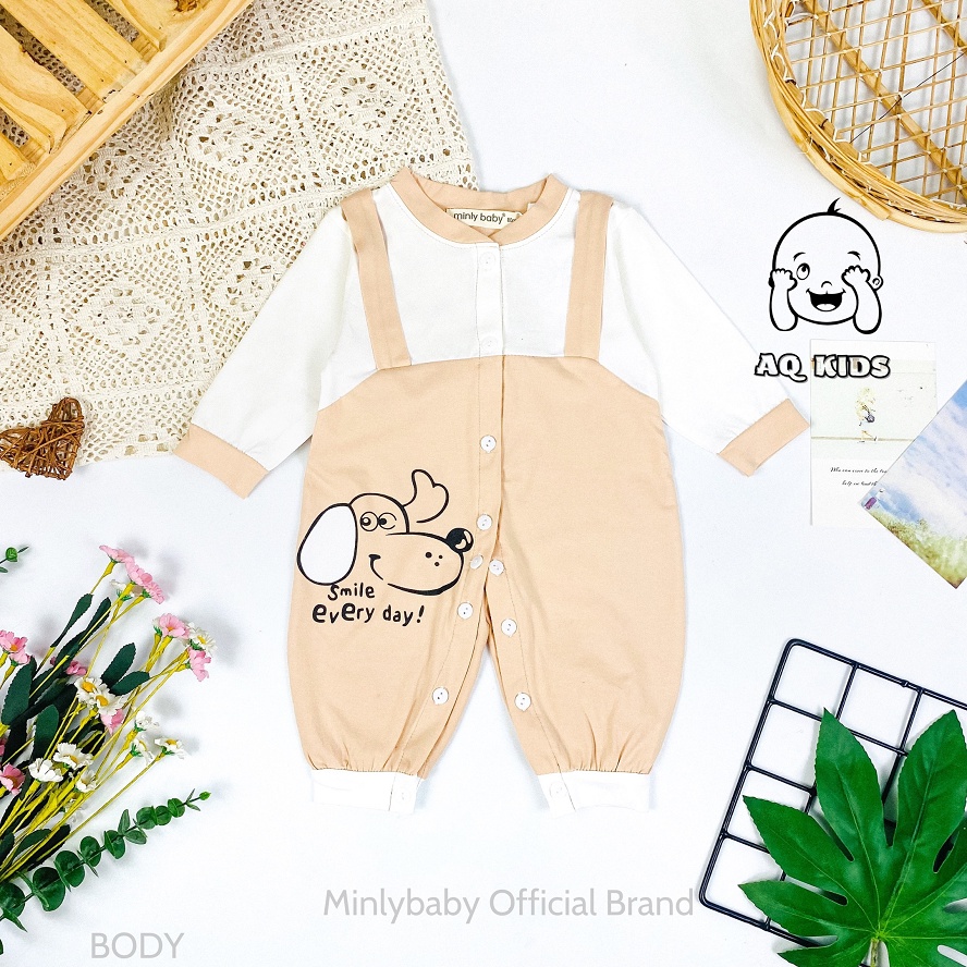 [FREESHIP] Bộ Body Sleepsuit Cotton 100% hàng chính hãng Minlybaby - Unibaby Store - BODY