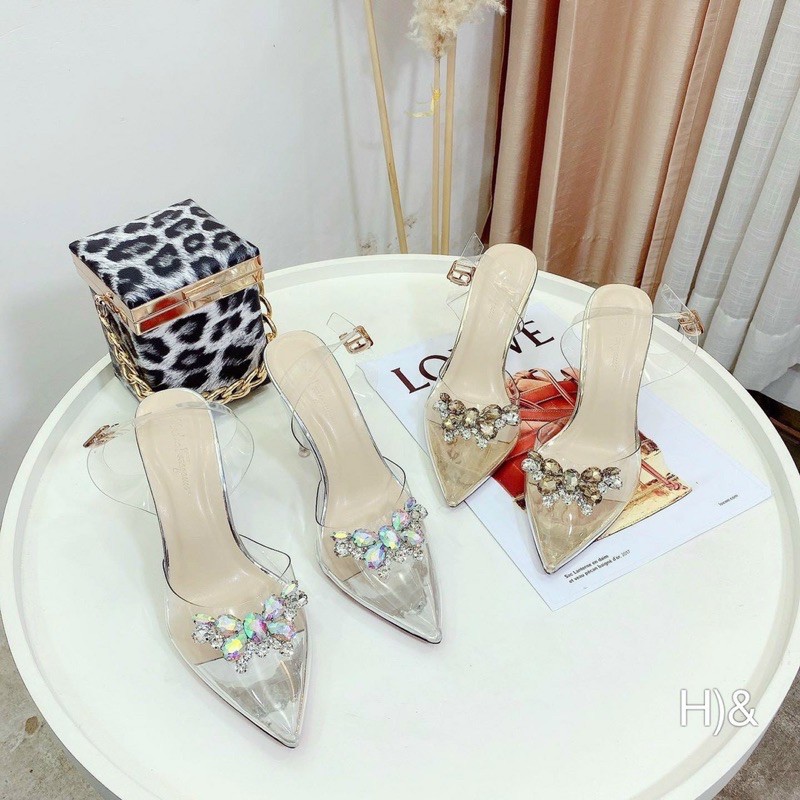 GÓT ĐŨA MICA MŨI NHỌN ĐÍNH ĐÁ 9p