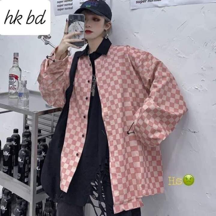 Áo Khoác Kaki In Ô Vuông - Áo Khoác Gió Chất Kaki | BigBuy360 - bigbuy360.vn