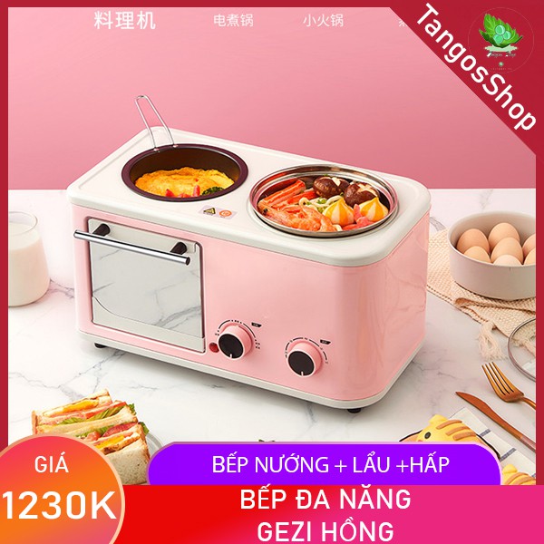 [Có Sẵn] Bếp Đa Năng 💝FREESHIP💝 Giảm 20k khi nhập [BEPGEZI] Bếp Đa Năng Gezi Hồng Phong Cách Hàn Quốc Siêu Xinh.