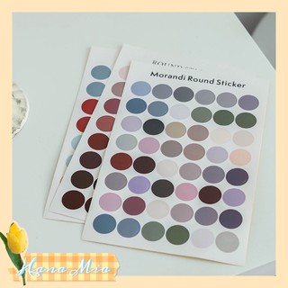 Bộ 3 tấm sticker tròn dán ảnh trang trí tường