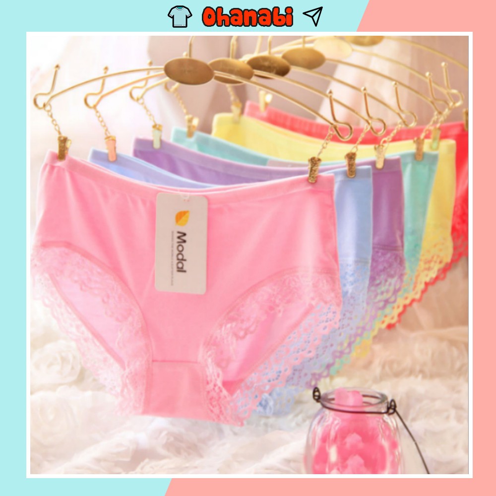 Quần lót nữ viền ren chất liệu thun lạnh co dãn thoáng mát DL02 | BigBuy360 - bigbuy360.vn