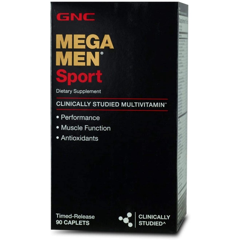 GNC Mega Men Sport - Viên uống cung cấp vitamin và khoáng chất giúp tăng cơ bắp cho người tập luyện thể thao 90 viên