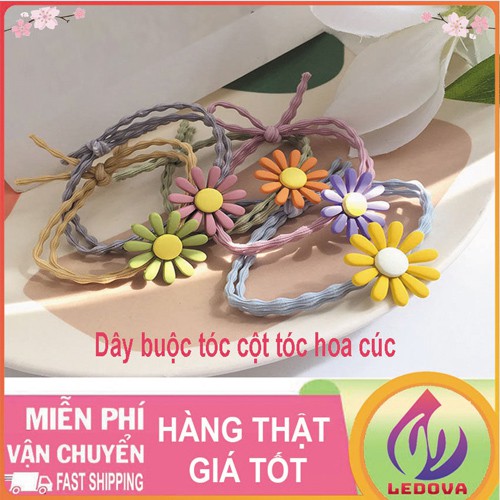 Dây Buộc Tóc Hoa Cúc Daisy Nhiều Màu Phong Cách Hàn Quốc