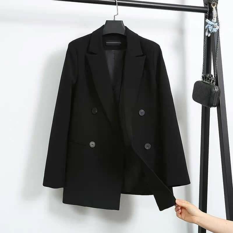 Áo blazer nữ công sở phong cách Hàn Quốc | Áo vest form rộng phù hợp nhân viên văn phòng, đi làm đk chơi | BigBuy360 - bigbuy360.vn