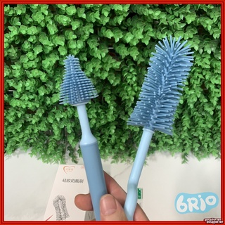 Bộ cọ bình sữa Silicon Cao cấp 3 chi tiết, tay cầm xoay 360 độ.