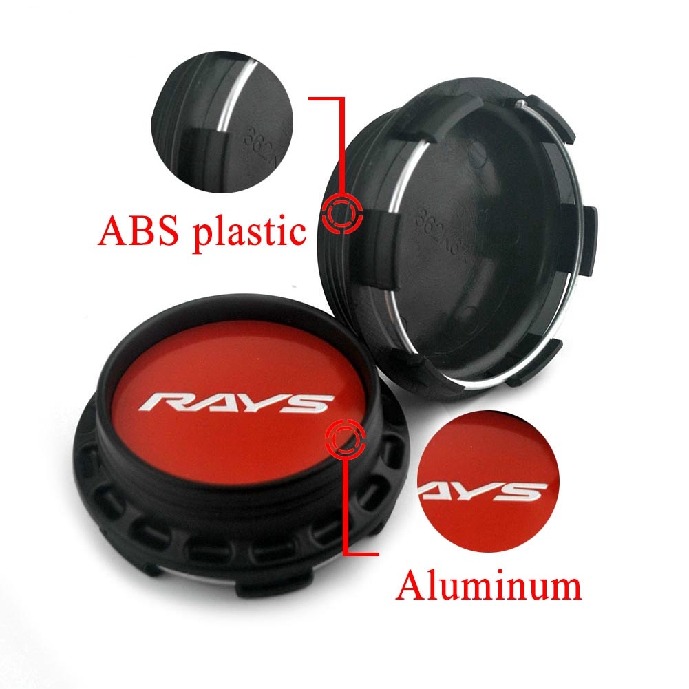 4 Nắp Chụp Mâm Bánh Xe Hơi 67mm 62mm Cho Volk Racing Ốp