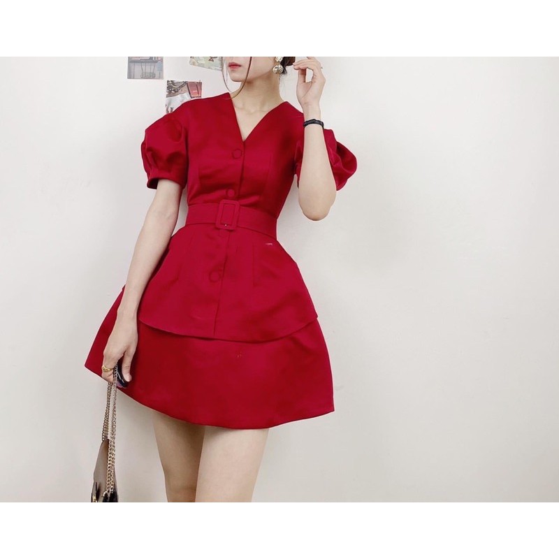 ĐẦM V ĐEN - ĐỎ - TRẮNG