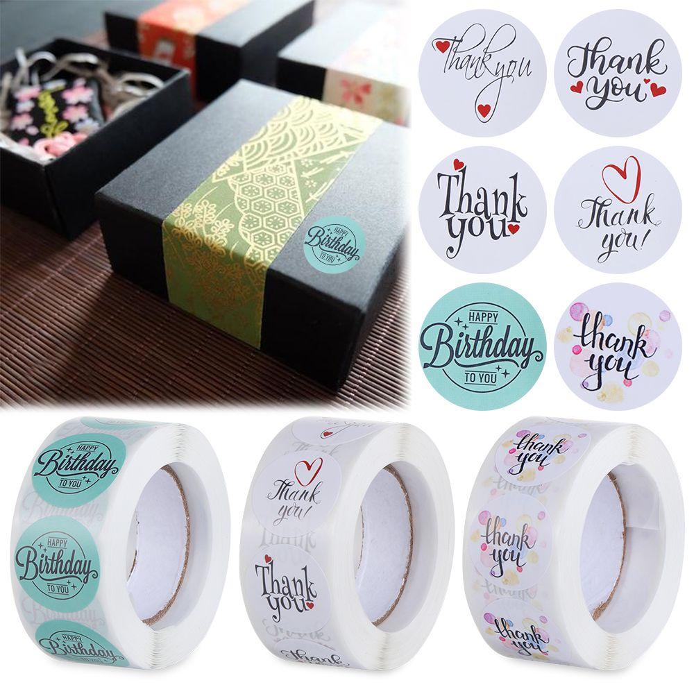 PINEVN Cuộn 500 Hình Dán &quot;Thank You&quot; Dùng Để Trang Trí Thiệp