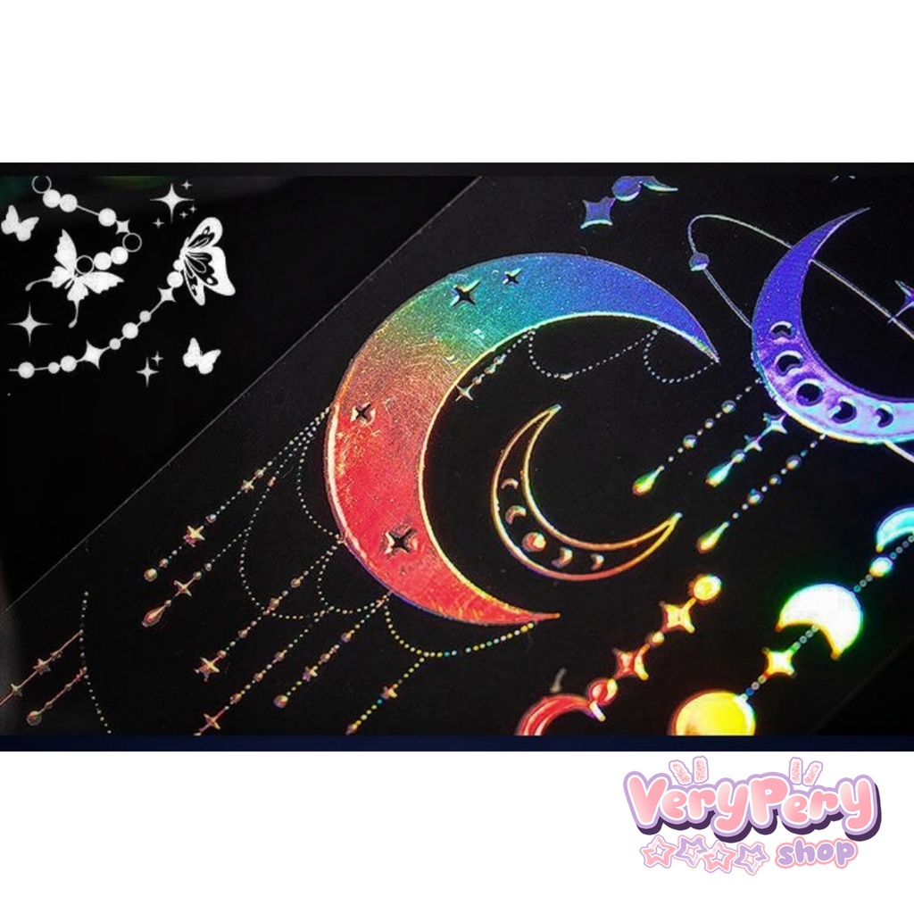 Tấm Sticker Trong Suốt Trang Trí Album, Trang Trí Toploader, Làm Bulletjournal